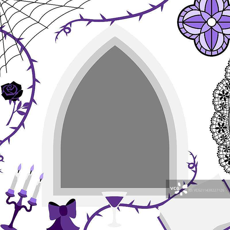 哥特风格节日边框图片素材