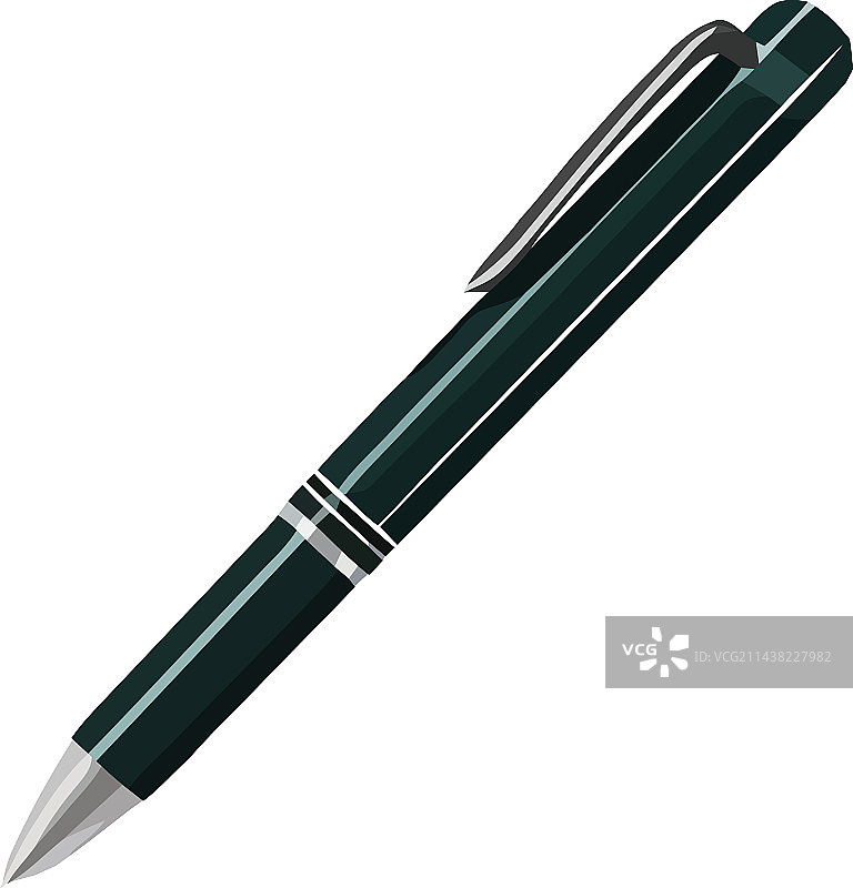 白色纸上的黄色圆珠笔图片素材