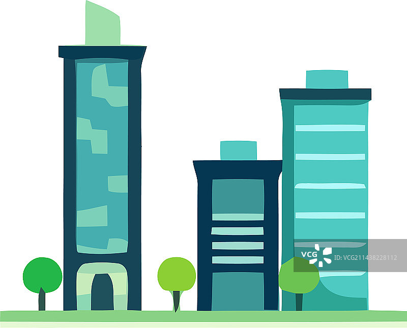 背景上的现代城市剪影图片素材