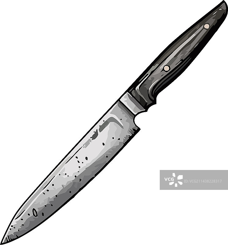 匕首的锋利钢制刀片手柄图片素材
