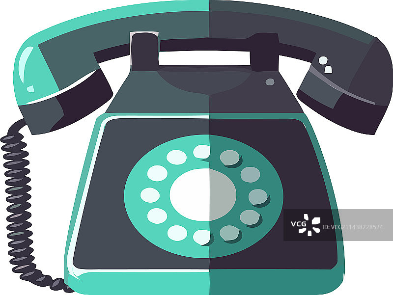 老式旋转电话图片素材