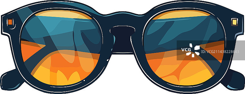 时尚眼镜框，现代优雅图片素材