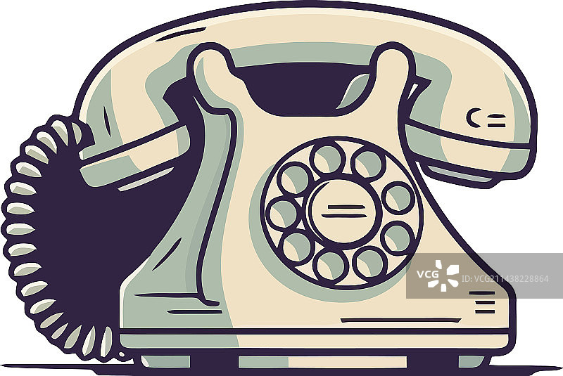 老式拨盘电话图片素材