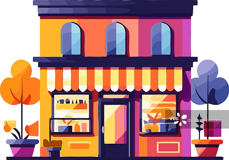 现代便利店设计背景图片素材