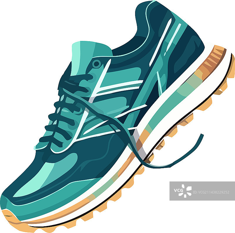 象征健康生活方式的运动鞋图片素材