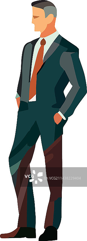 站立的成功商人图片素材