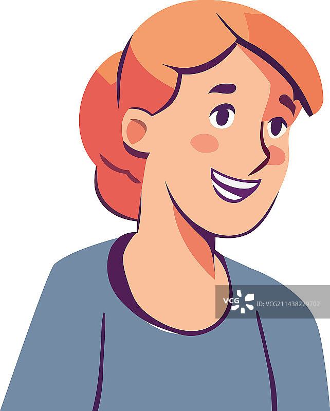 笑容满面的可爱女人图片素材