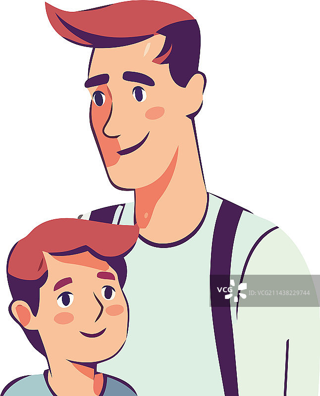 父子分享爱与欢笑图片素材