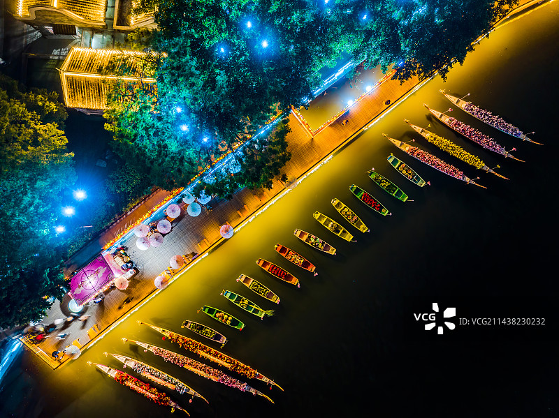 中国广东省佛山市南海区梦里水乡景区图片素材