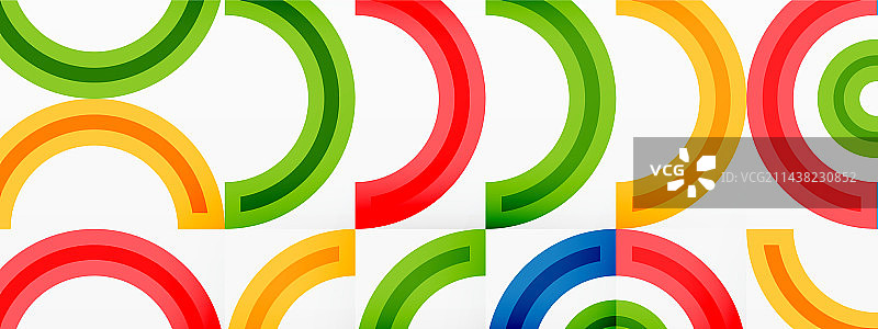 圆圈以网格的形式排列图片素材