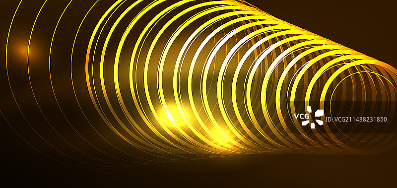 霓虹线条和波浪抽象的背景技术图片素材