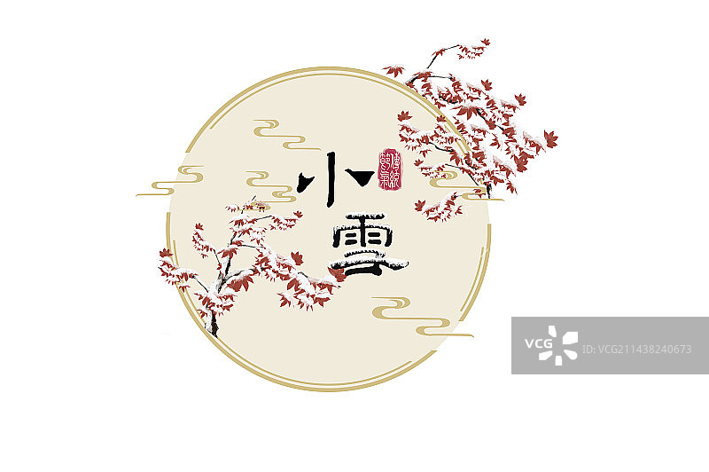 小雪,二十四节气,枫叶图片素材
