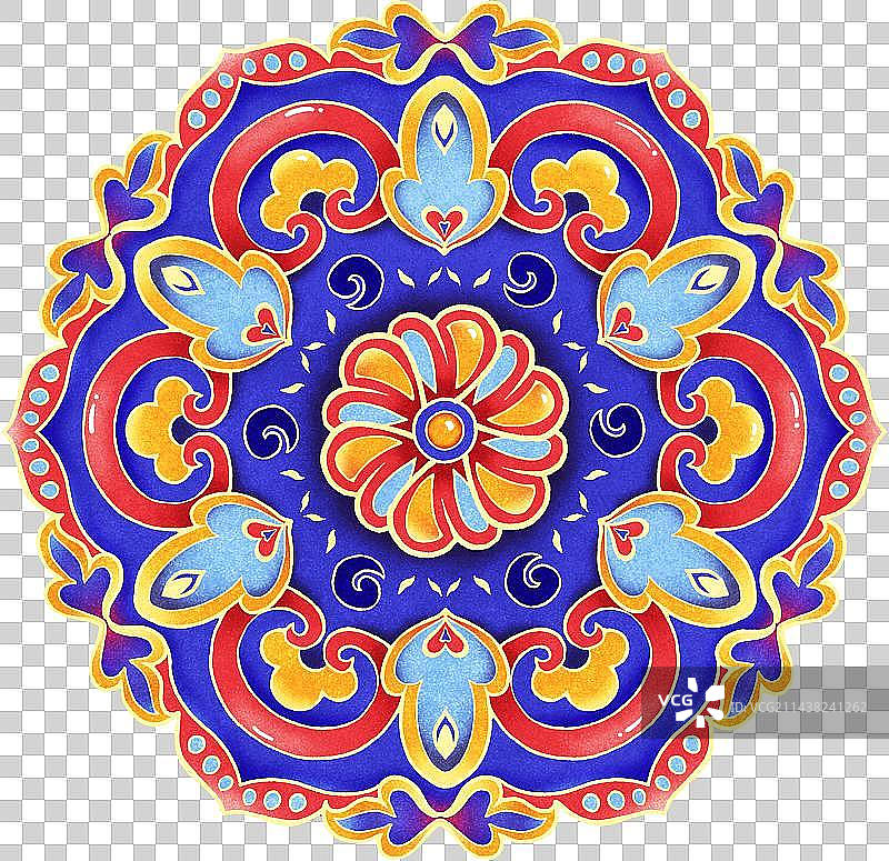 传统纹样图案曼陀罗图片素材