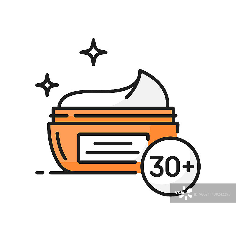 抗衰老护肤皮肤科线性图标图片素材