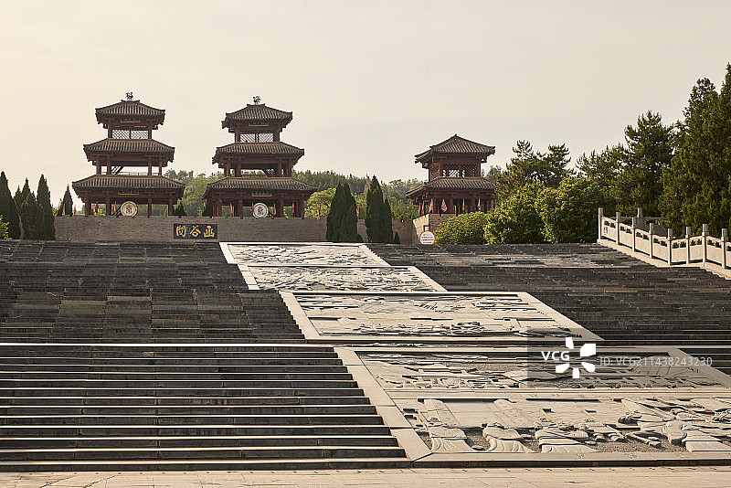 河南省三门峡市灵宝市函谷关风光图片素材