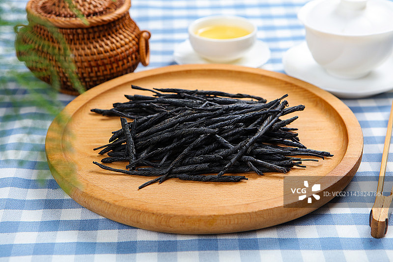 清热去火茶叶大叶苦丁茶图片素材