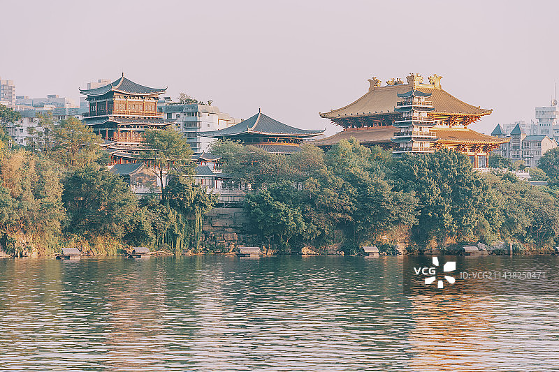 广西柳州文庙和柳江图片素材