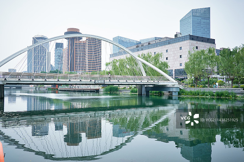 北京朝阳亮马河国际风情水岸公园图片素材