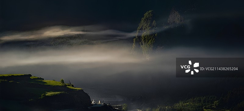 扎尕那晨曦图片素材