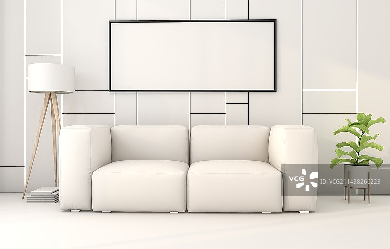 极简客厅空间图片素材