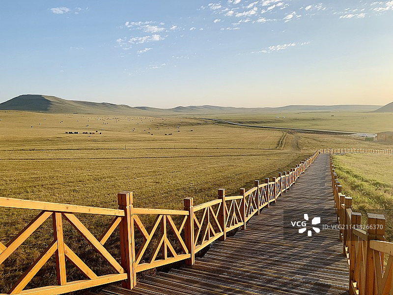 呼伦贝尔草原秋色图片素材