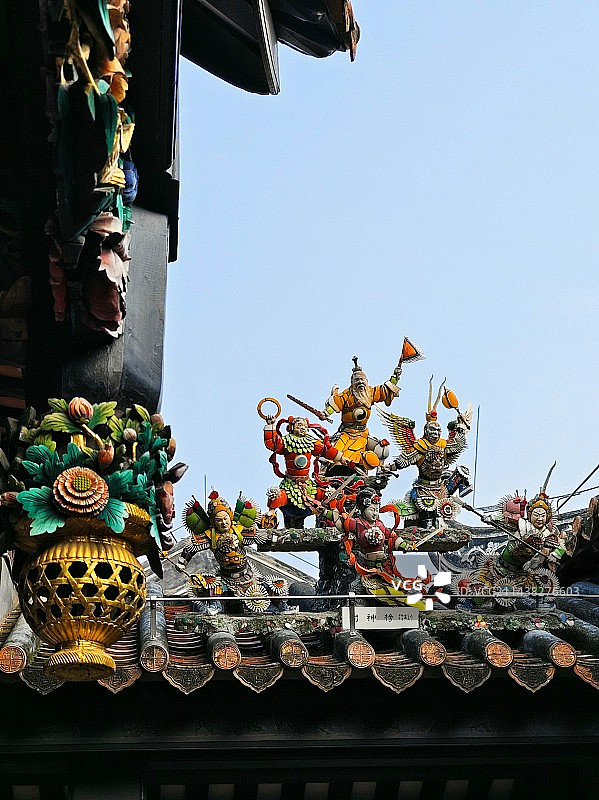 封神榜(广州永庆坊古建筑一角)图片素材