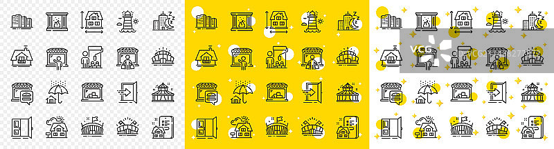 阳台竞技场体育场房屋保险轮廓图片素材