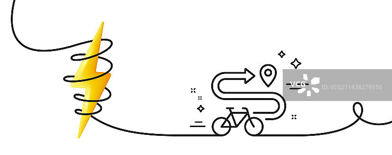 自行车道线性图标运输图片素材