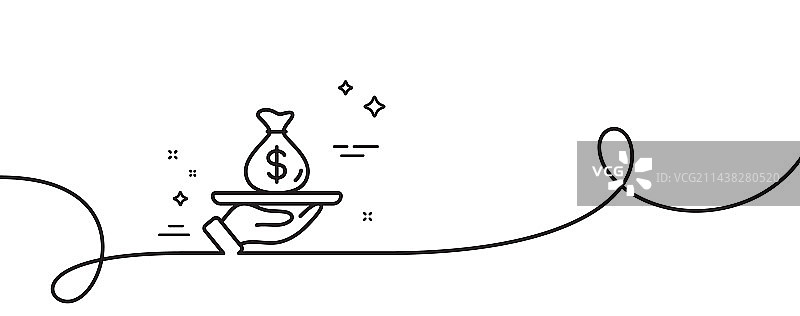 贷款线型图标商业抵押贷款标志连续图片素材