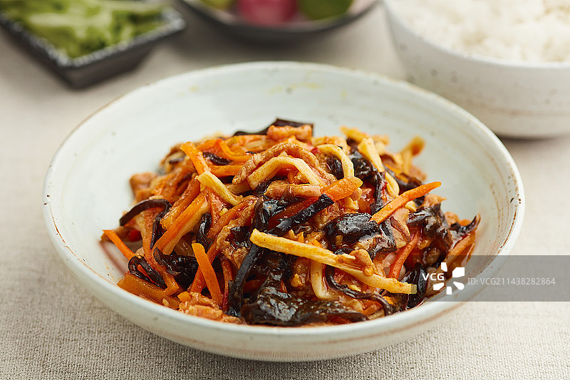 鱼香肉丝饭图片素材