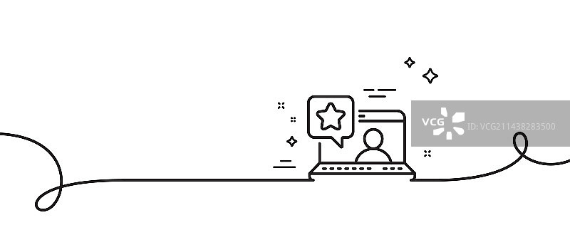 在线评分最佳排名线性图标图片素材