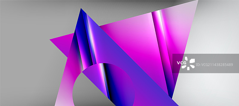 三角形抽象背景与闪亮和光泽图片素材