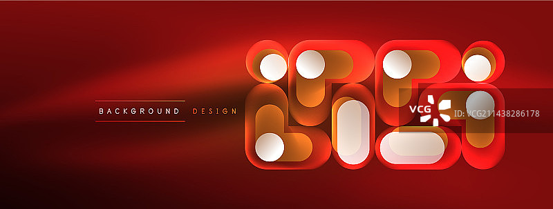 霓虹圆抽象背景模板图片素材