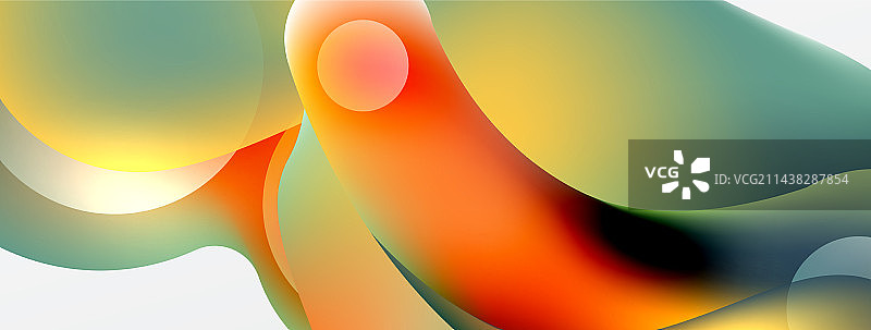 流体抽象背景圆形和圆形图片素材