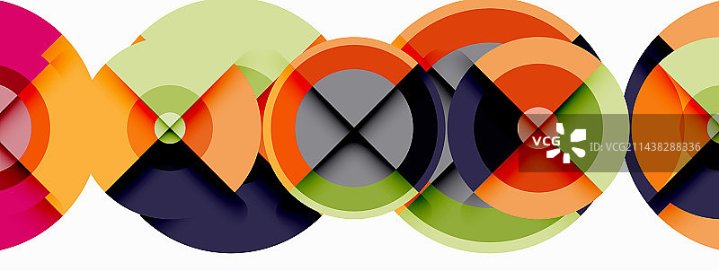 带阴影的圆圈时髦的最小几何图片素材