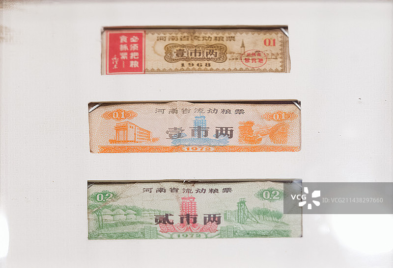 中国计划经济时代的票，证，券图片素材