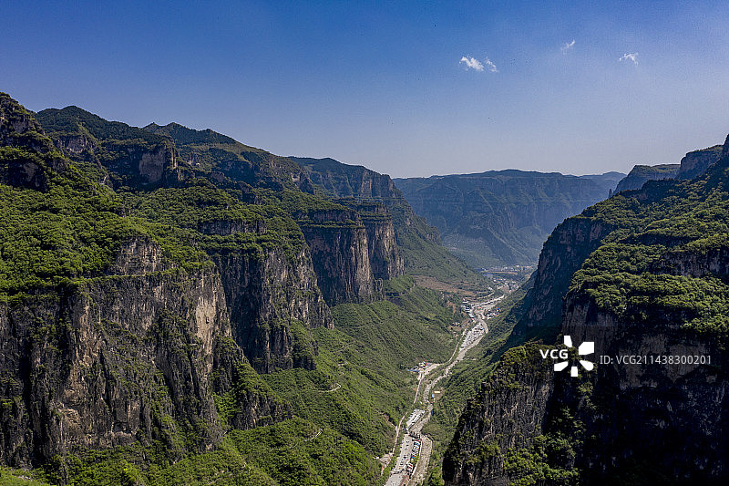 太行山八泉峡风光图片素材