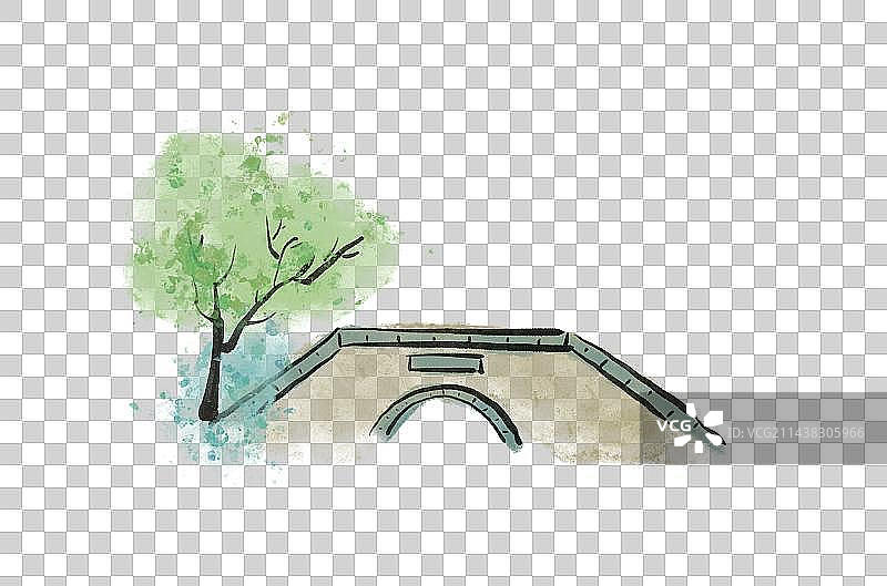 古风建筑园林元素图片素材