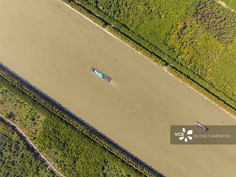 航拍上海青浦太浦河图片素材