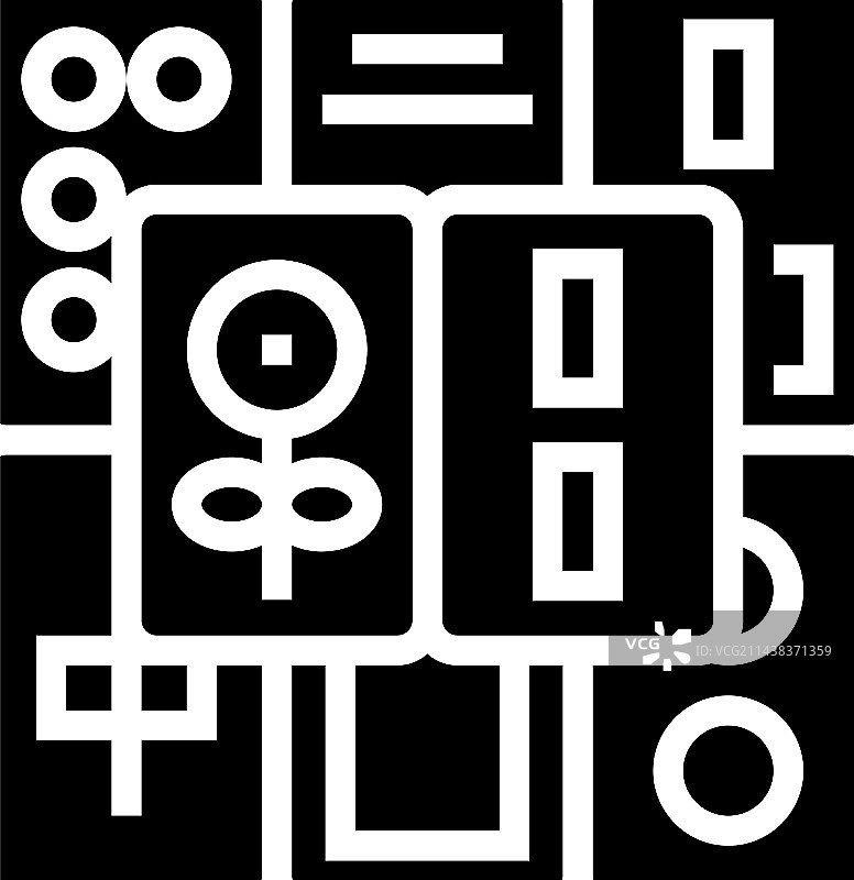 麻将牌匾图案图片素材