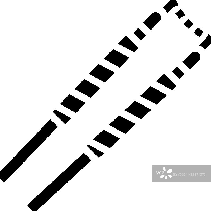 双截棍武器军事字形图标图片素材