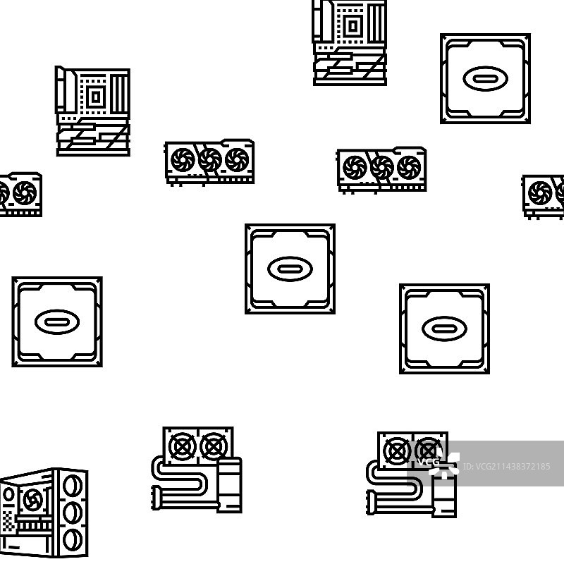 游戏电脑在线无缝图案图片素材