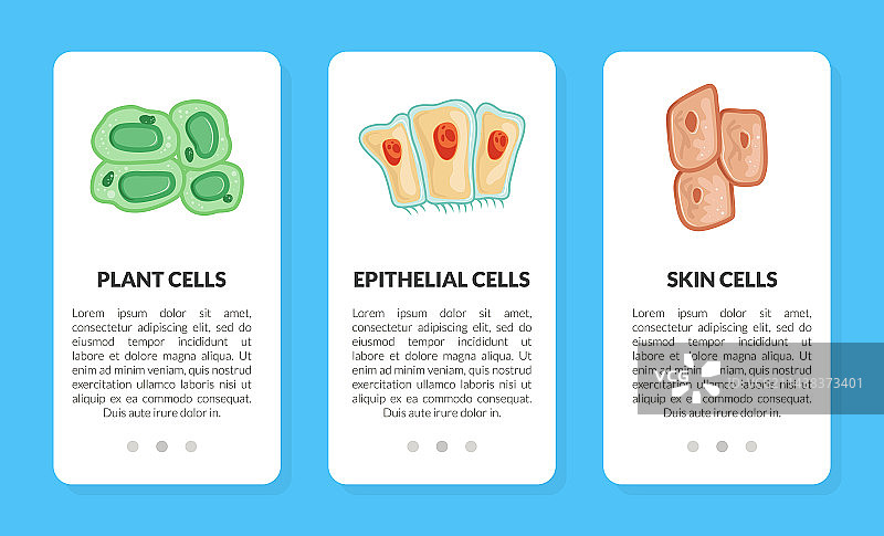 人体细胞竖版web banner作为医疗图片素材