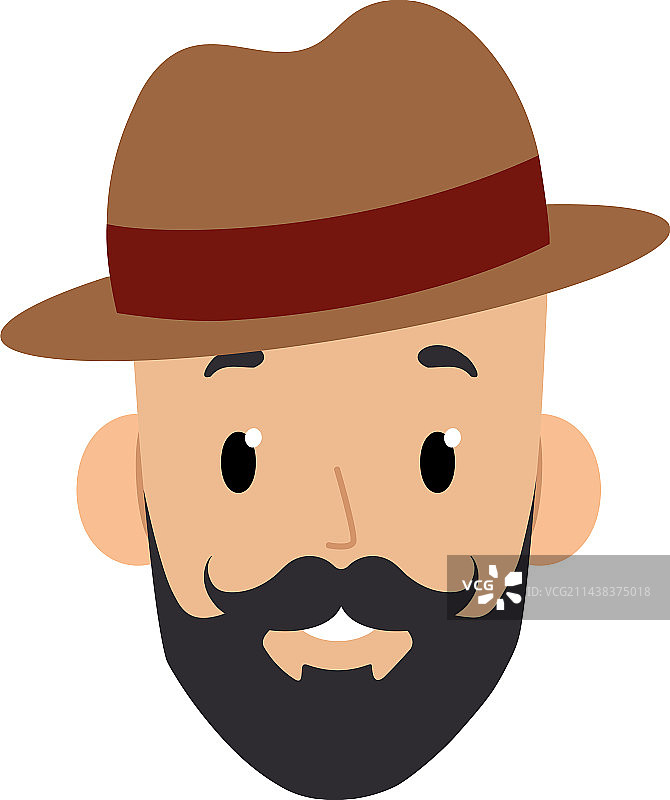 可爱的卡通潮人头像图片素材