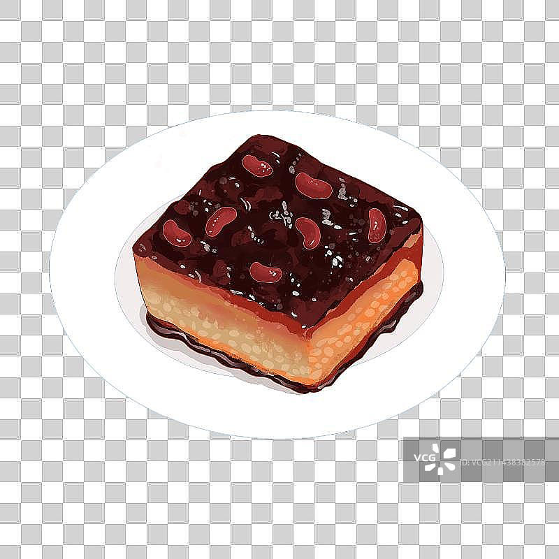 西安美食甑糕插画元素图片素材