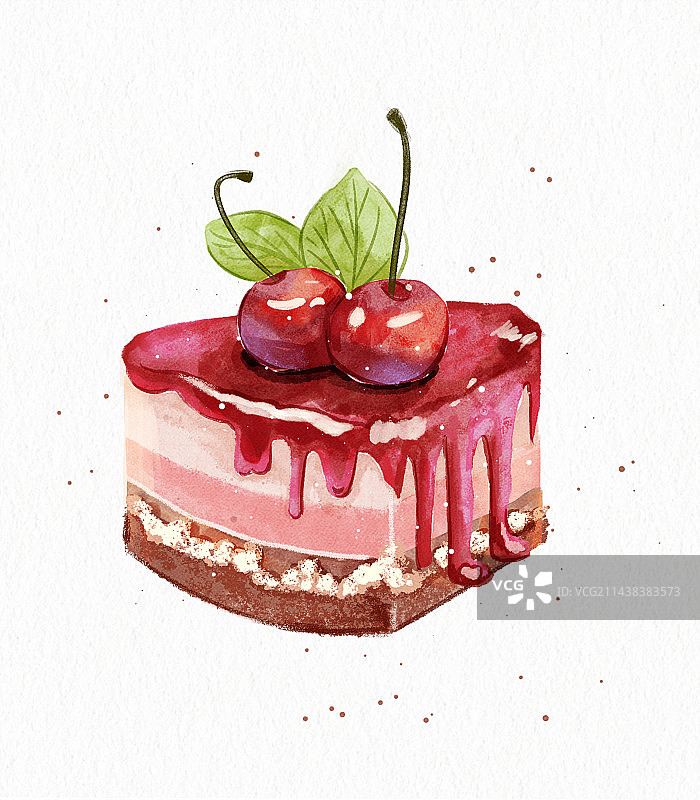 甜品美食插画图片素材