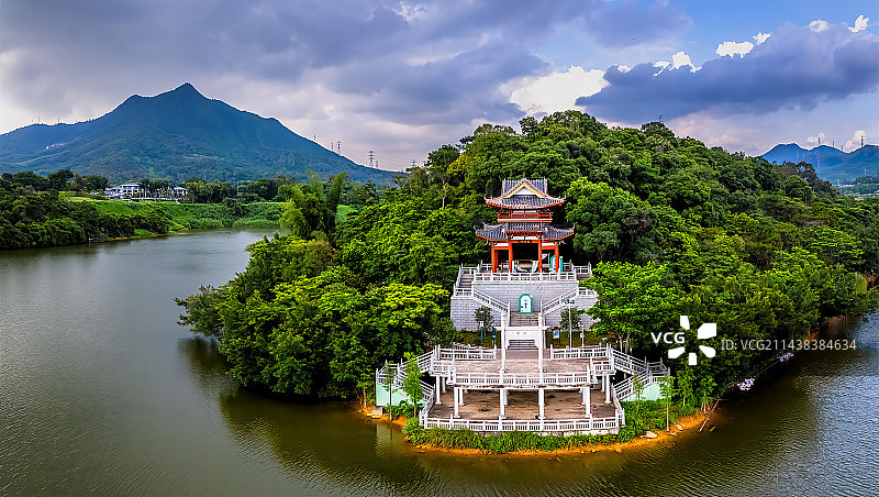 东莞长安莲花山、莲花湖图片素材
