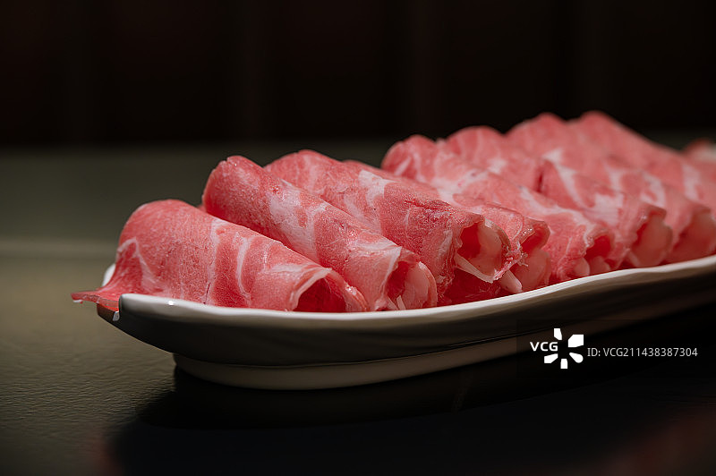 涮火锅羊肉卷图片素材