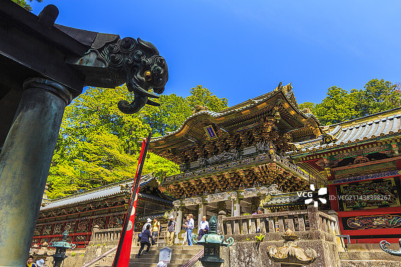 日本栃木县日光市的阳明门图片素材