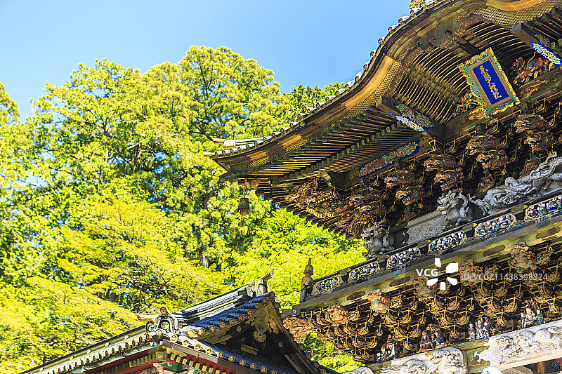 日本栃木县日光市的阳明门图片素材